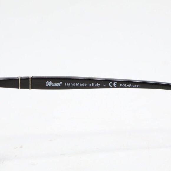 Persol Polarized Sunglasses PO8649S Black/Silver Icons Made in Italy Unisex - Picture 7 of 13